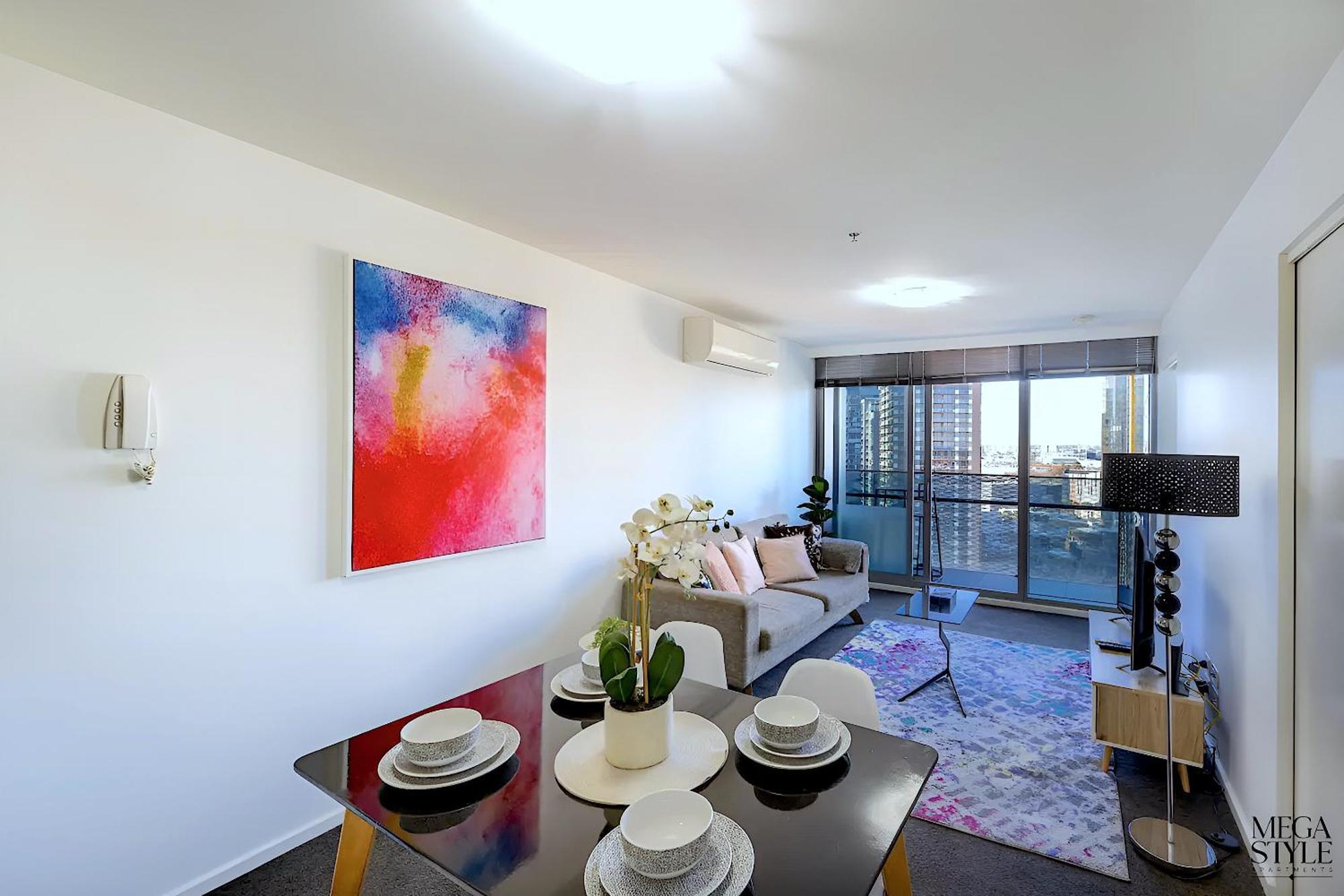 Mega Style Apartments Mainpoint Melbourne Bilik gambar